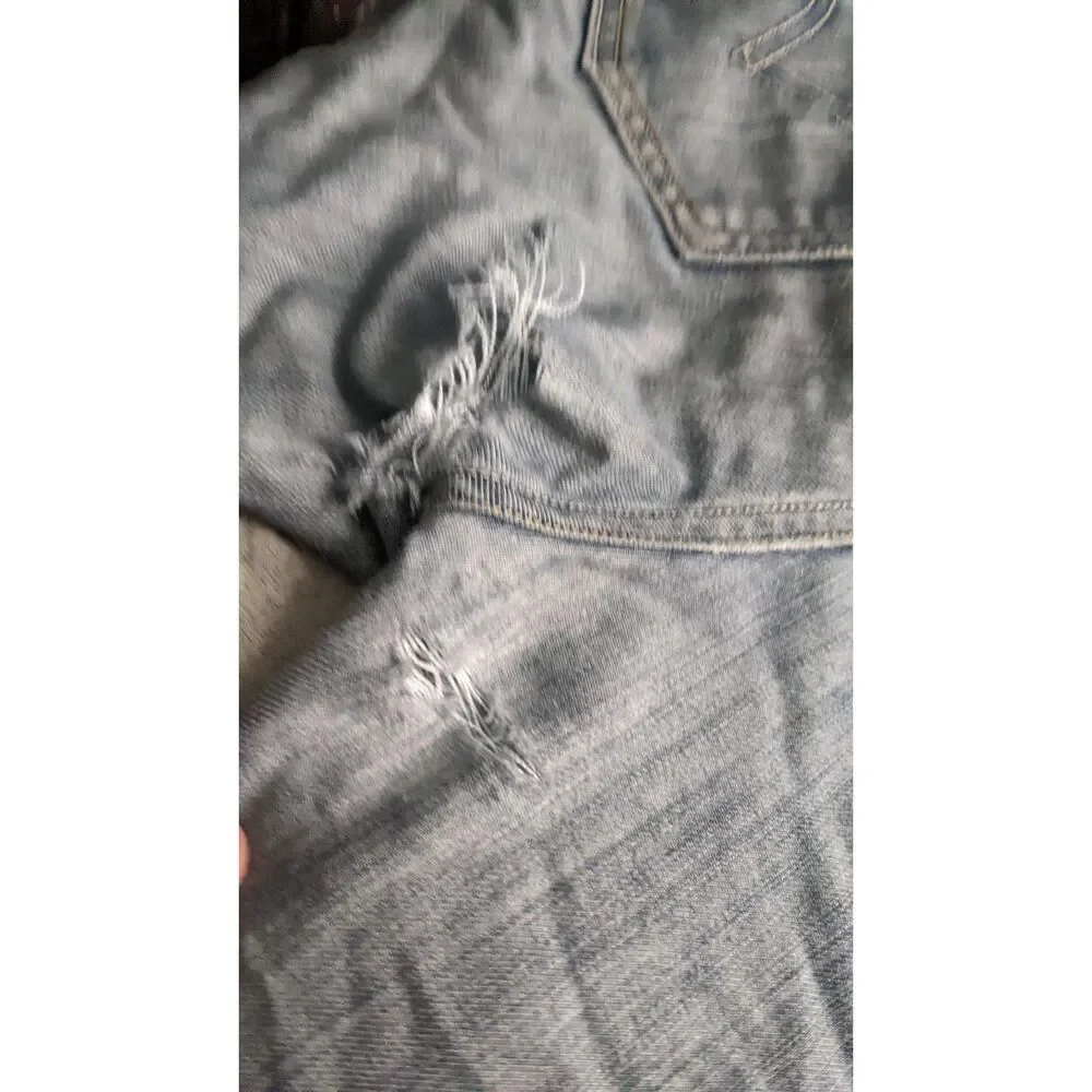 Levi's 511 skinny 34x32 men's medium NOTE distressed seat / gusset